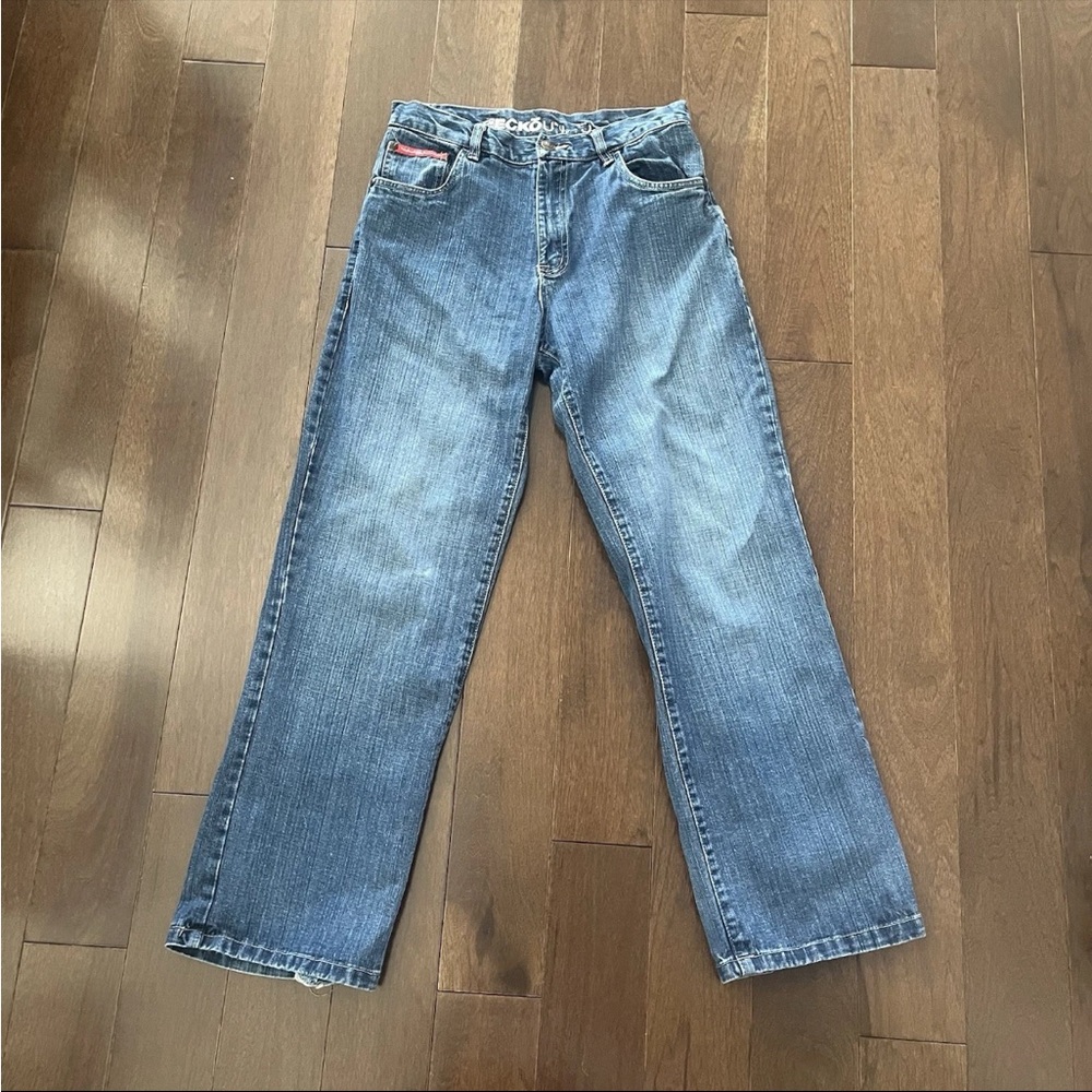 Ecko Unlimited Blue Jeans Size 16/16/16 Strait Leg Pre-Owned Good